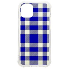 Blue And White Plaids  Iphone 12 Mini Tpu Uv Print Case	 by ConteMonfrey