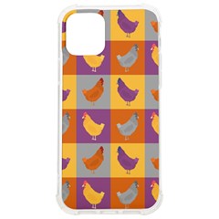 Chickens Pixel Pattern - Version 1a Iphone 12/12 Pro Tpu Uv Print Case by wagnerps