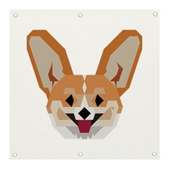 Cardigan Corgi Face Banner And Sign 3  X 3  by wagnerps