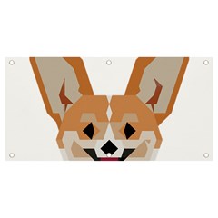 Cardigan Corgi Face Banner And Sign 4  X 2  by wagnerps