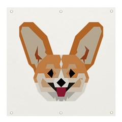 Cardigan Corgi Face Banner And Sign 4  X 4  by wagnerps