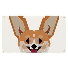 Cardigan Corgi Face Banner And Sign 7  X 4  by wagnerps