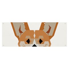 Cardigan Corgi Face Banner And Sign 8  X 3  by wagnerps