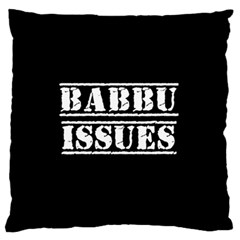 Babbu Issues - Italian Daddy Issues Large Premium Plush Fleece Cushion Case (two Sides) by ConteMonfrey