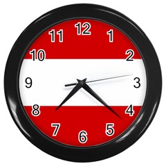 Austria Wall Clock (black) by tony4urban