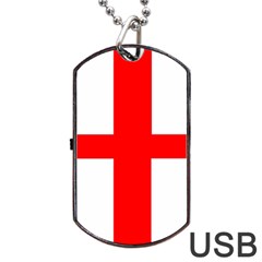 England Dog Tag Usb Flash (one Side) by tony4urban