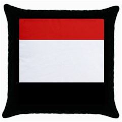 Kujawsko-pomorskie Flag Throw Pillow Case (black) by tony4urban