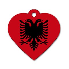 Albania Dog Tag Heart (two Sides) by tony4urban