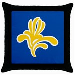 Brussels Throw Pillow Case (Black) Front