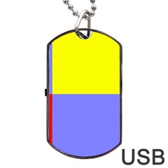 Nitriansky Flag Dog Tag Usb Flash (one Side) by tony4urban