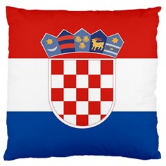 Croatia Large Premium Plush Fleece Cushion Case (two Sides) by tony4urban