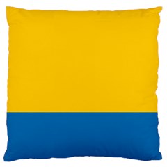 Opolskie Flag Large Premium Plush Fleece Cushion Case (one Side) by tony4urban