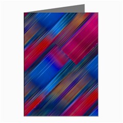 Striped Colorful Abstract Pattern Greeting Cards (pkg Of 8) by dflcprintsclothing