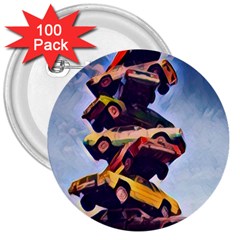 Berwyn Car Kebob 3  Buttons (100 Pack)  by StarvingArtisan