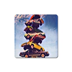 Berwyn Car Kebob Square Magnet by StarvingArtisan