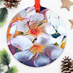 Daisy Painting  Round Ornament (two Sides) by StarvingArtisan