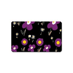 Daisy Chain Purple Magnet (name Card) by Mazipoodles