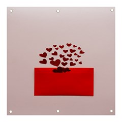 Love Envelope Logo Valentine Banner And Sign 3  X 3  by artworkshop