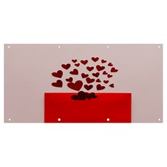 Love Envelope Logo Valentine Banner And Sign 8  X 4  by artworkshop