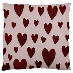 Valentine Day Heart Love Pattern Standard Premium Plush Fleece Cushion Case (two Sides) by artworkshop