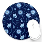 Flower Round Mousepad Front