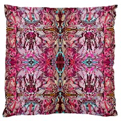 Fuchsia Funky Repeats I Standard Premium Plush Fleece Cushion Case (two Sides) by kaleidomarblingart