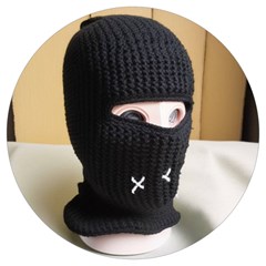 Ski Mask  Round Trivet by Holyville