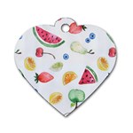 Fruit! Dog Tag Heart (Two Sides) Front