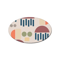 Art Background Abstract Design Sticker (oval) by Jancukart