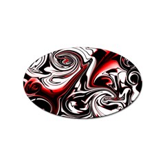 Modern Art Design Fantasy Surreal Sticker (oval) by Ravend