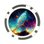 Abstract Galactic Wallpaper Poker Chip Card Guard Back