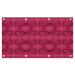 Elegant Pink Floral Geometric Pattern Banner And Sign 7  X 4  by dflcprintsclothing