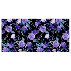 Dark Floral Banner And Sign 8  X 4  by fructosebat