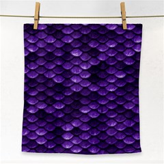 Purple Scales! Face Towel by fructosebat