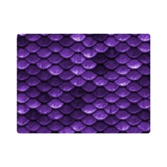 Purple Scales! One Side Premium Plush Fleece Blanket (mini) by fructosebat