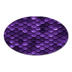 Purple Scales! Oval Magnet Front