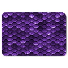 Purple Scales! Large Doormat by fructosebat