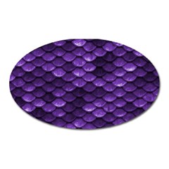 Purple Scales! Oval Magnet by fructosebat