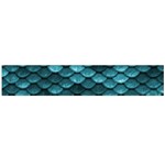 Teal Scales! Large Premium Plush Fleece Scarf  Back