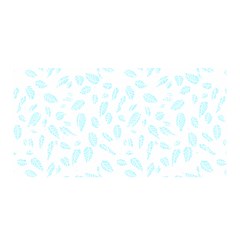 Nature Pattern T- Shirt Minimalist Leaf Line Art Illustration As A Seamless Surface Pattern Design ( Satin Wrap 35  X 70  by maxcute