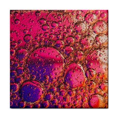 Colorful Bubbles Abstract Art Face Towel by Jancukart