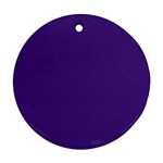 Lavender Twilight Round Ornament (Two Sides) Front