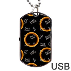 Abstract Pattern Background Dog Tag Usb Flash (one Side) by Ravend