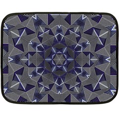 Kaleidoscope Geometric Pattern Fleece Blanket (mini) by Ravend