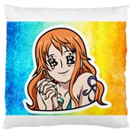 Nami Lovers Money Large Premium Plush Fleece Cushion Case (Two Sides) Back