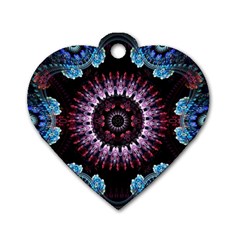 Digitalart Kaleidoscope Dog Tag Heart (two Sides) by Sparkle