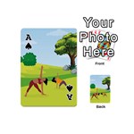 Mother And Daughter Yoga Art Celebrating Motherhood And Bond Between Mom And Daughter. Playing Cards 54 Designs (Mini) Front - SpadeA