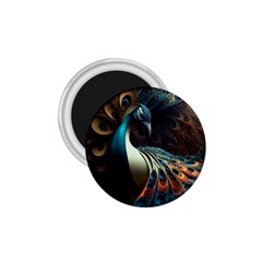 Peacock Bird Feathers Colorful Texture Abstract 1 75  Magnets by Pakemis