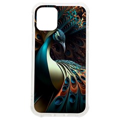 Peacock Bird Feathers Colorful Texture Abstract Iphone 12 Mini Tpu Uv Print Case	 by Pakemis