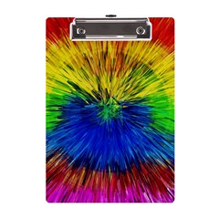 Colour Background Structure Lines Explosion Pop A5 Acrylic Clipboard by Pakemis